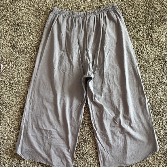Cynthia Ashby 100% cotton cropped pants, grey, Large, EUC - Picture 10 of 14